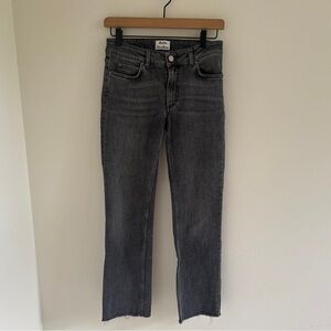 Acne Jeans Jet Eighties Black Faded Straight Leg 27